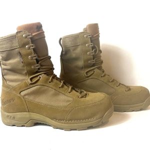 Danner Men's 10 Desert TFX G3 8" Coyote Combat Boots Lace Up Leather/Fabric Shoe